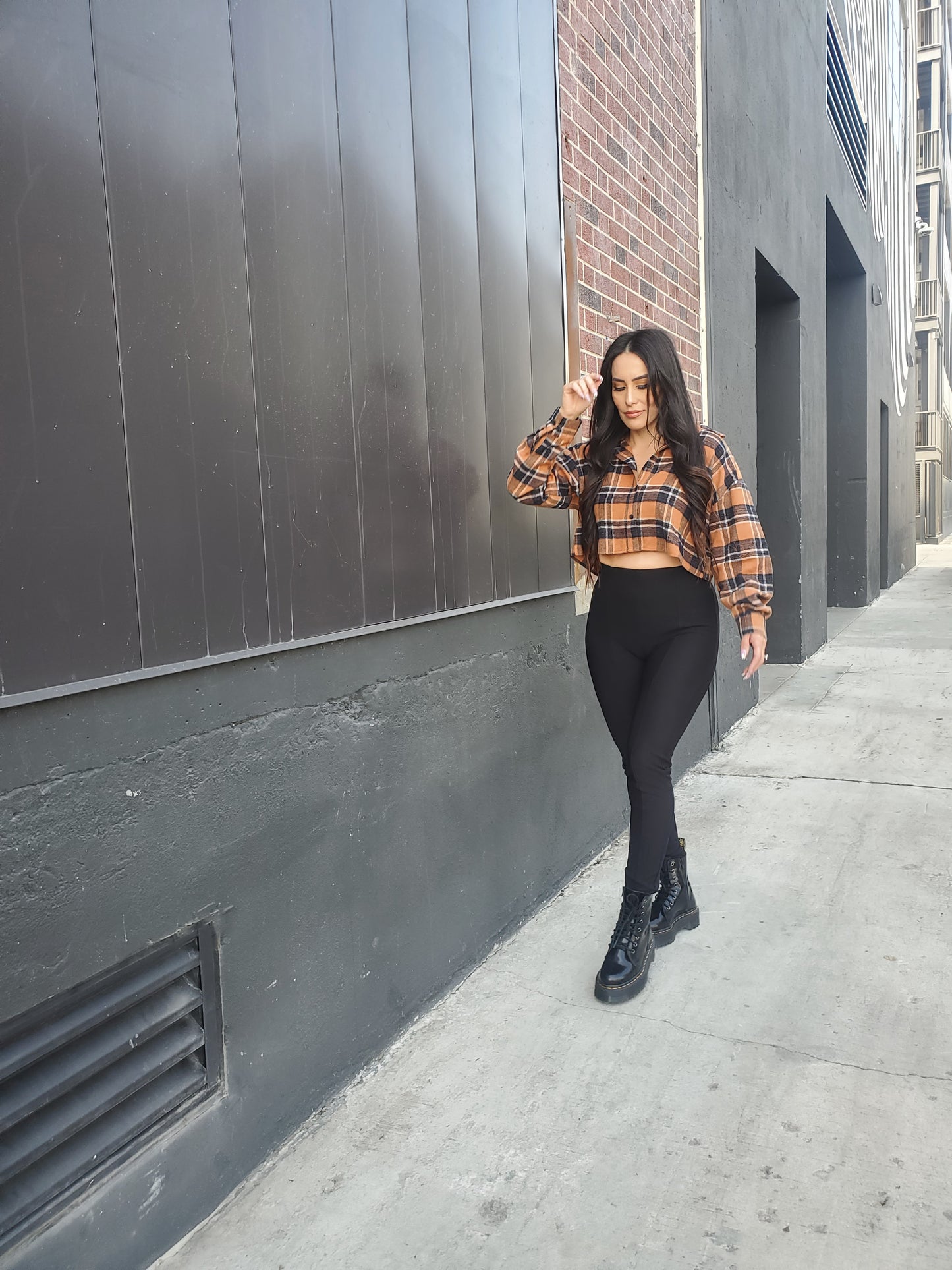 "Shorty" Flannel Crop Top