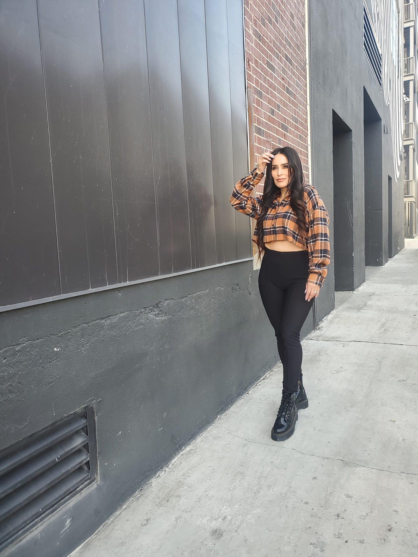 "Shorty" Flannel Crop Top